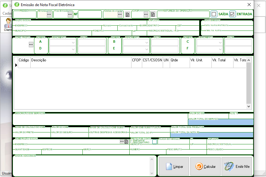 Sistema ERP com NF-e
